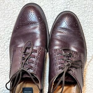 Mario Rossi men’s dark brown Italian leather shoes size 9.5